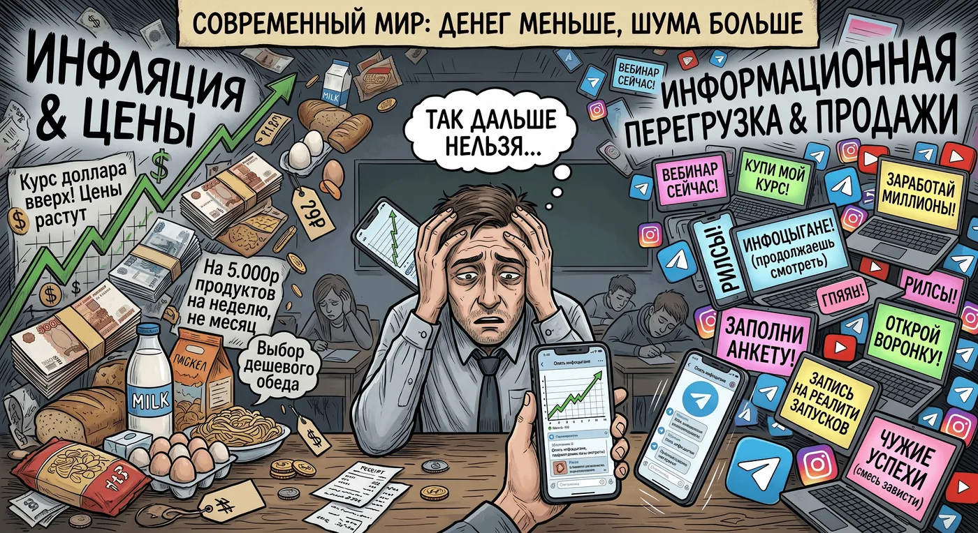Современный мир: денег меньше, шума больше
